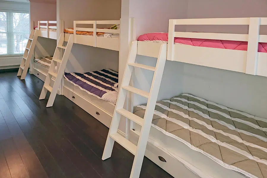 Odena House bunk room