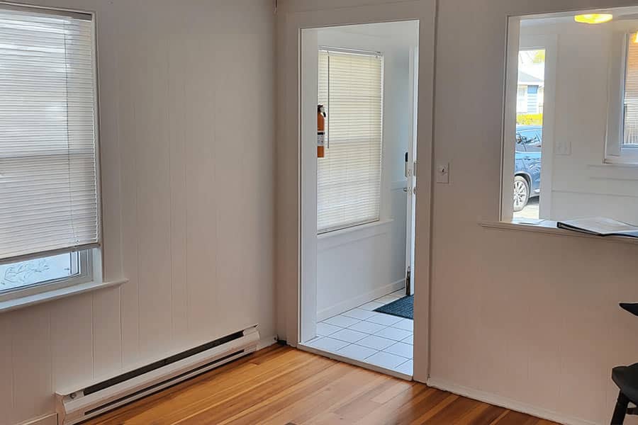 cottage one kitchen/living threshold